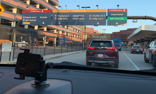 Taxis at the San Jose International Airport