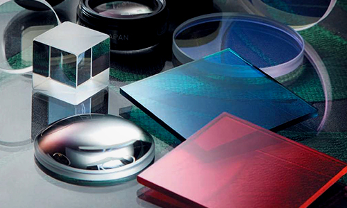 Optical lenses on the Optifab exhibition floor