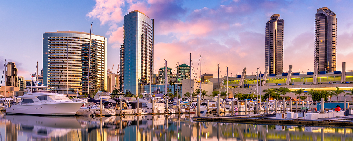 San Diego skyline at SPIE Optics + Photonics