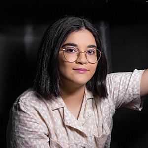 Headshot: Clarissa M. DeLeon, Graduate Student, National Science Foundation (NSF) Graduate Fellow,  Wyant College of Optical Sciences Polarization Lab, University of  Arizona, United States