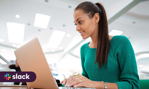 SPIE Student Member at a computer