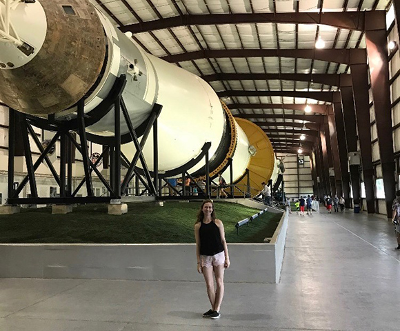 Elaine visits the Johnson Space Center and the JWST in Houston, Texas.