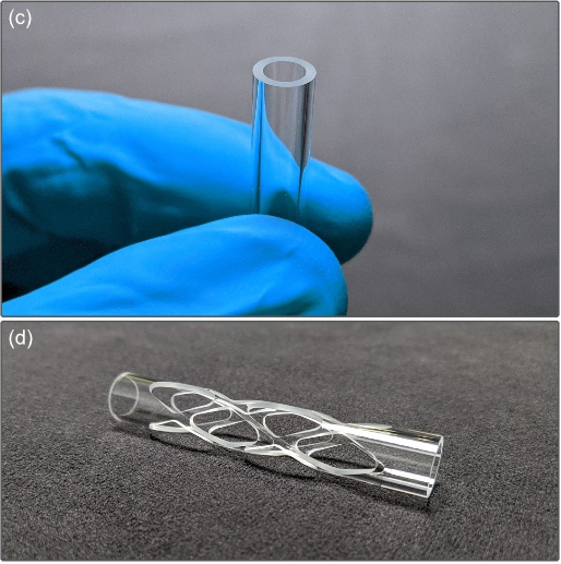 Cutting of glass tubes with complex inner and outer contours