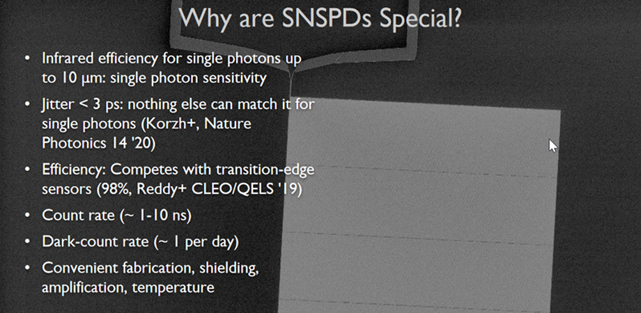 What makes superconducting nanowire single-photon detectors special