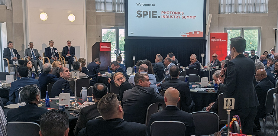 A 2023 SPIE Photonics Industry Summit panel in action.