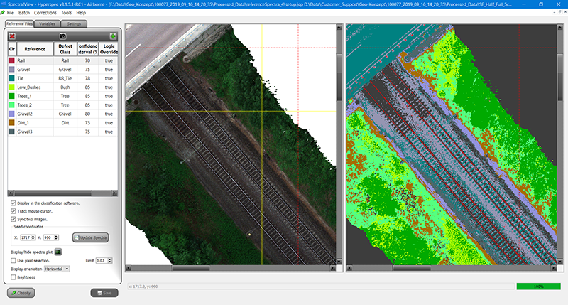 Headwall unmanned airborne hyperspectral imaging and lidar