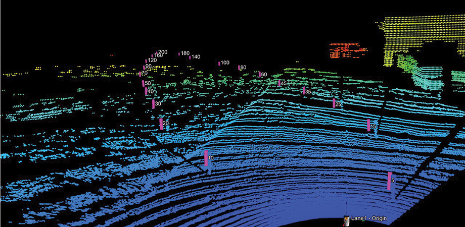 overlay from the RIEGL laser measurement system