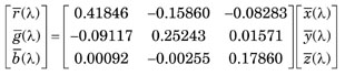 Colorimetry Equation 1