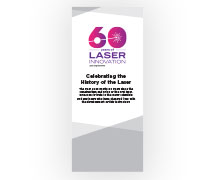 Laser 60th Anniversary Laser Banner, 29 in x 66.5 in